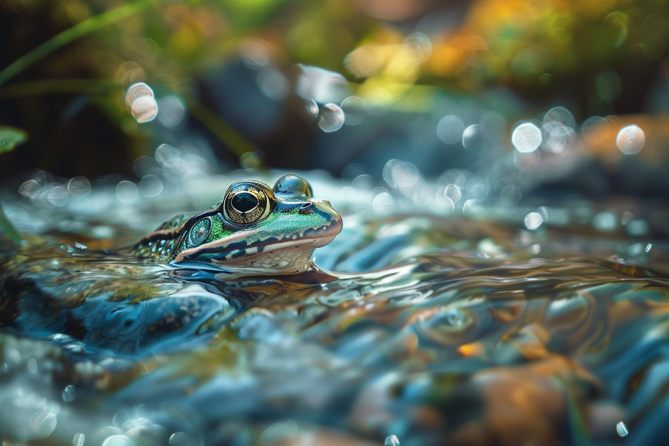 Image gratuite Grenouille au bord du ruisseau 2