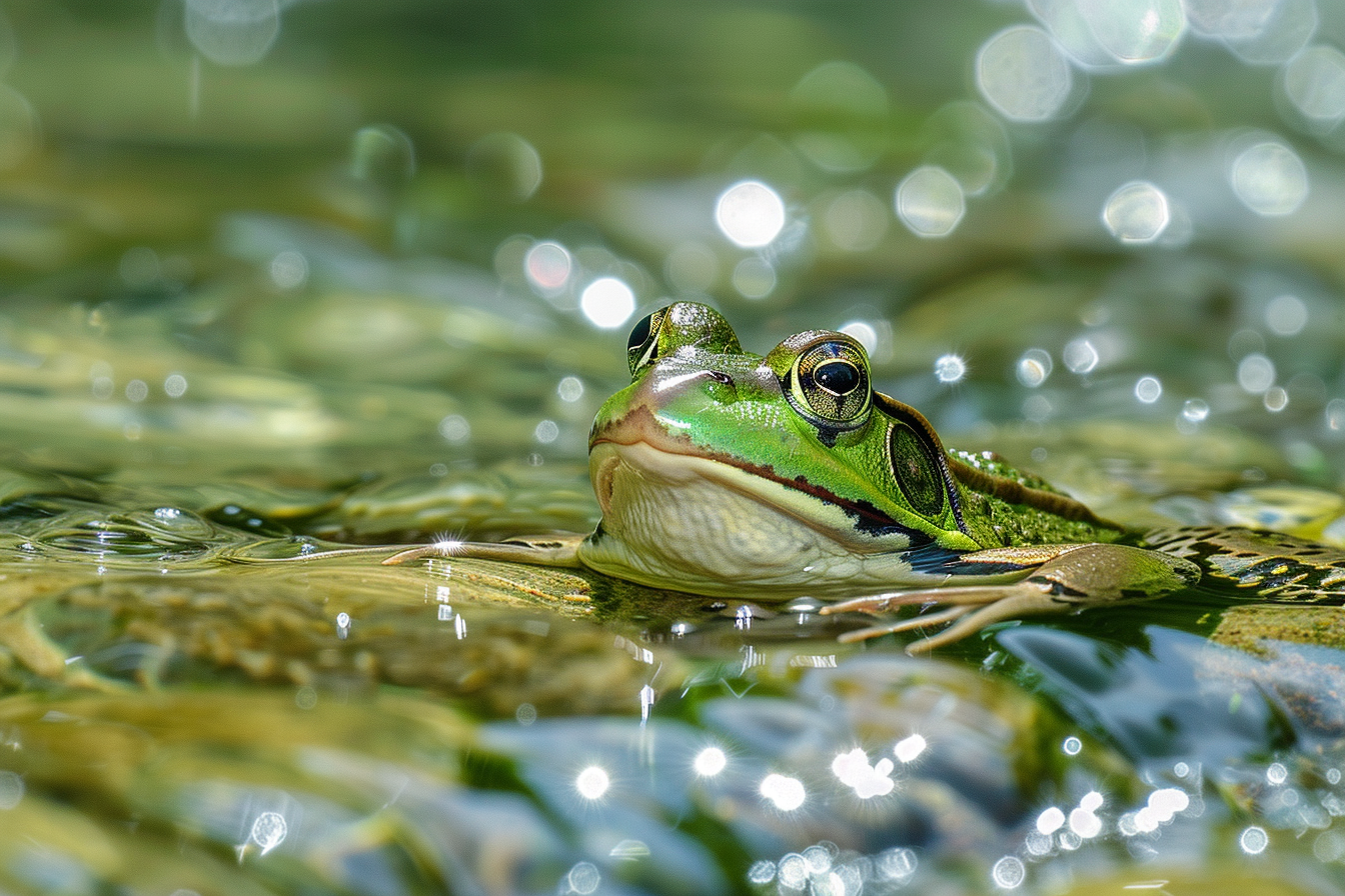 Image gratuite Grenouille au bord du ruisseau 3