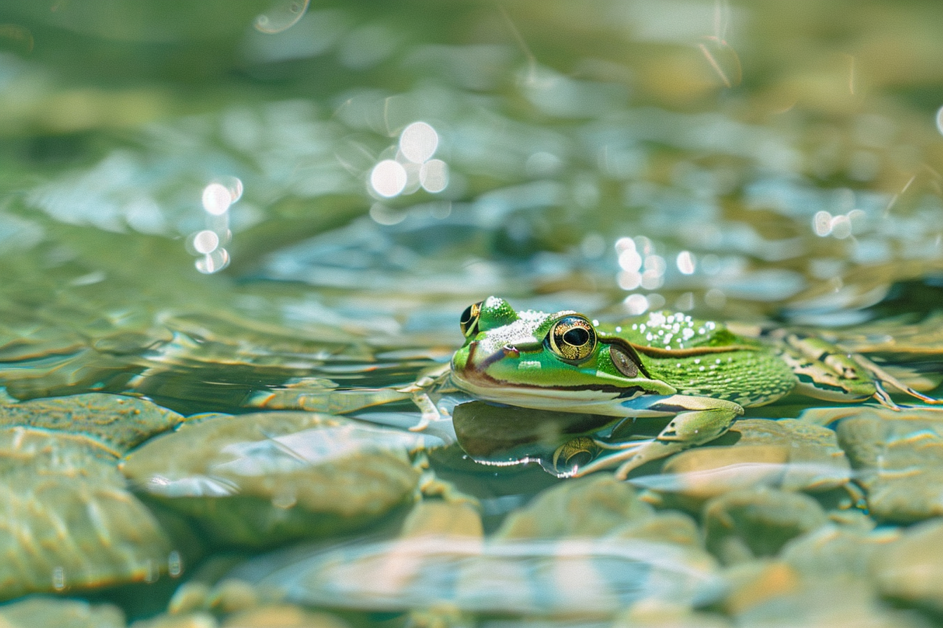 Image gratuite Grenouille au bord du ruisseau 5