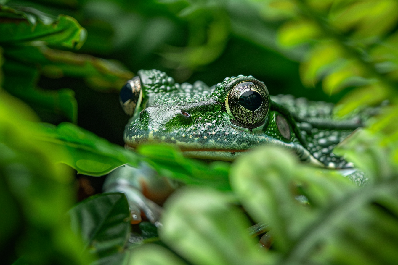 Image gratuite Gros plan grenouille camouflée 1