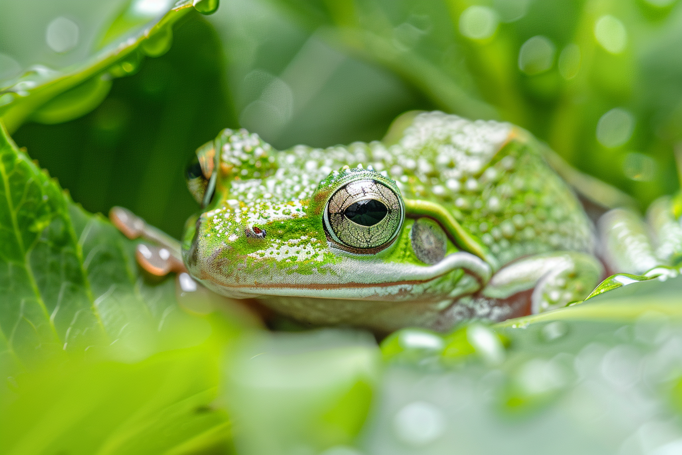 Image gratuite Gros plan grenouille camouflée 2