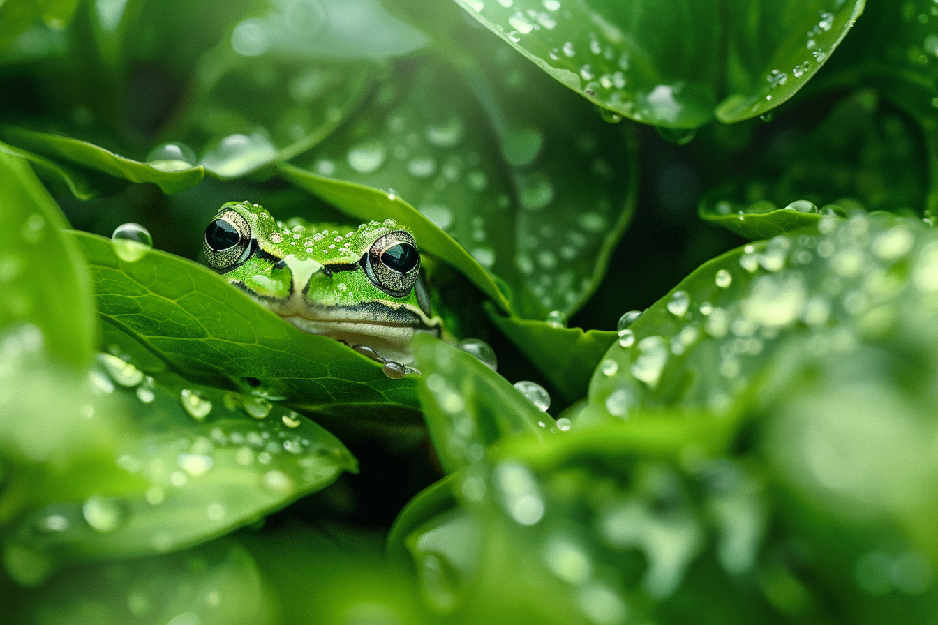 Image gratuite Gros plan grenouille camouflée 4