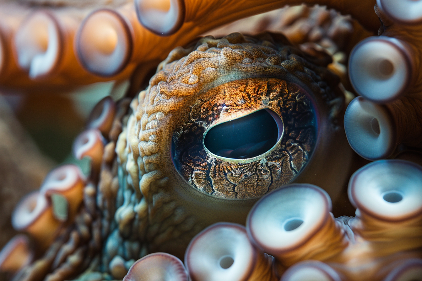 Image gratuite Gros plan œil pieuvre 2