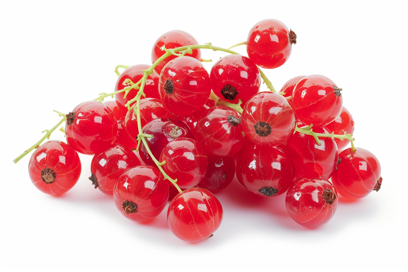 Image gratuite Groseilles rouges sur fond blanc 2