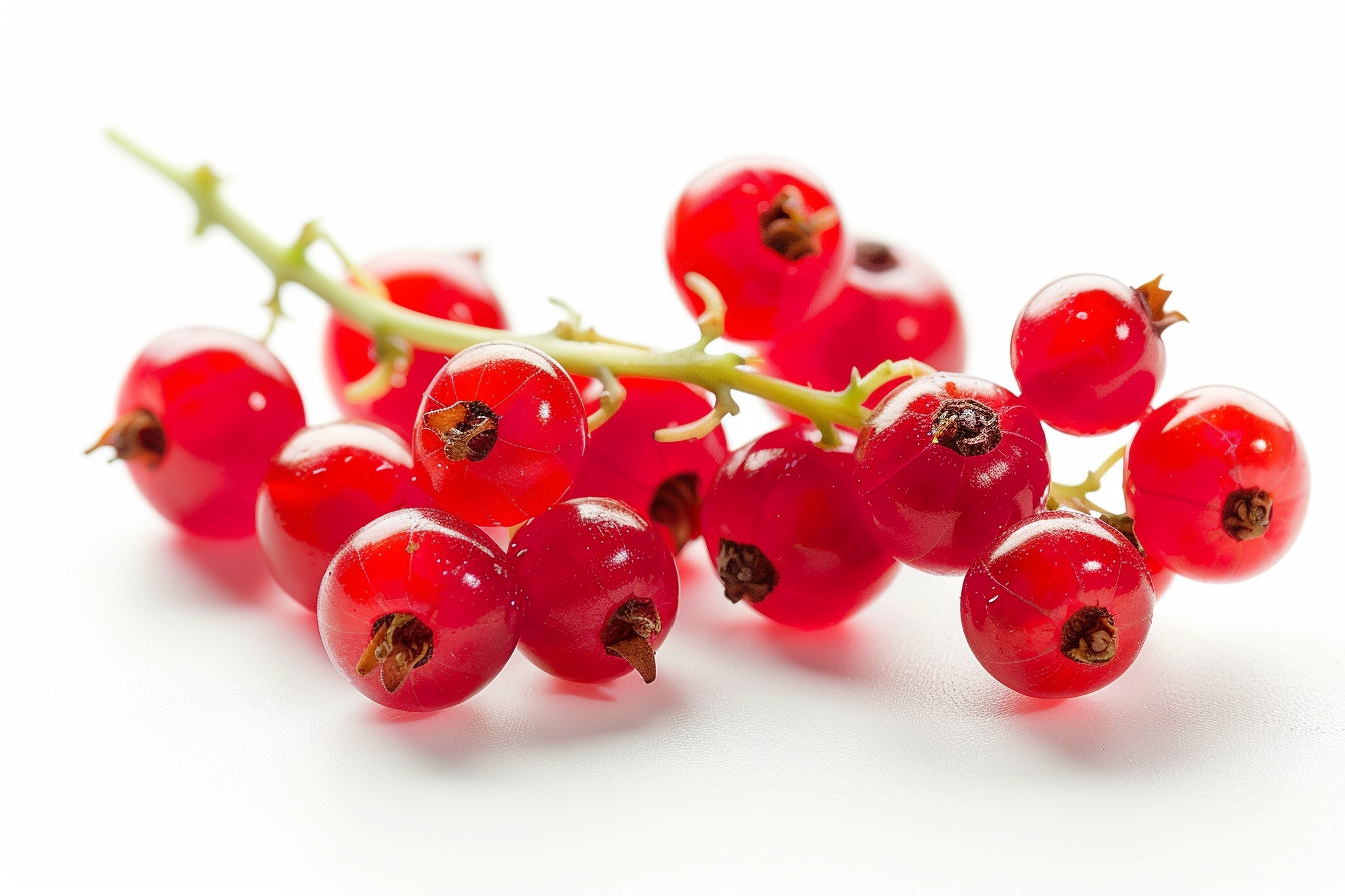 Image gratuite Groseilles rouges sur fond blanc 3