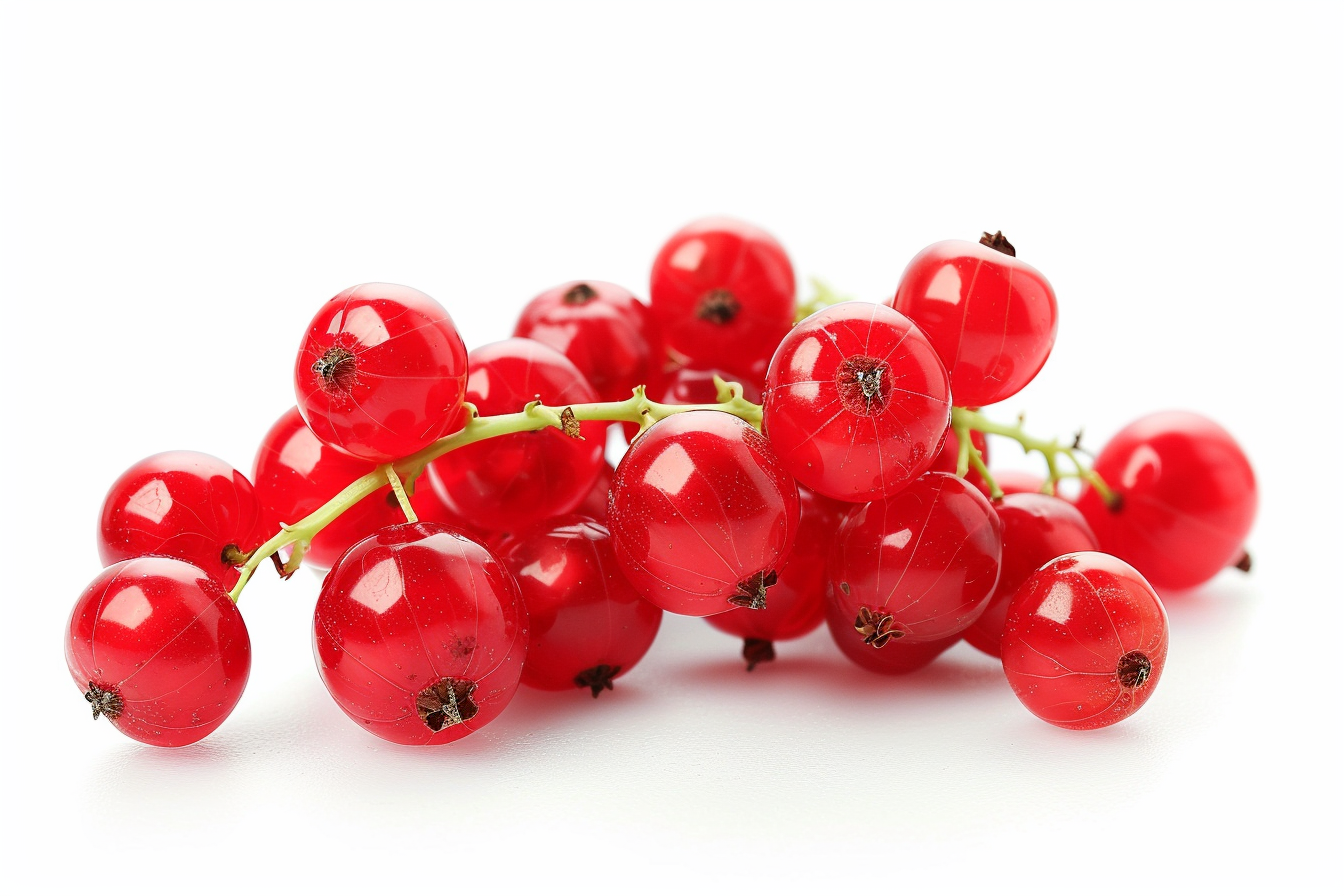 Image gratuite Groseilles rouges sur fond blanc 4