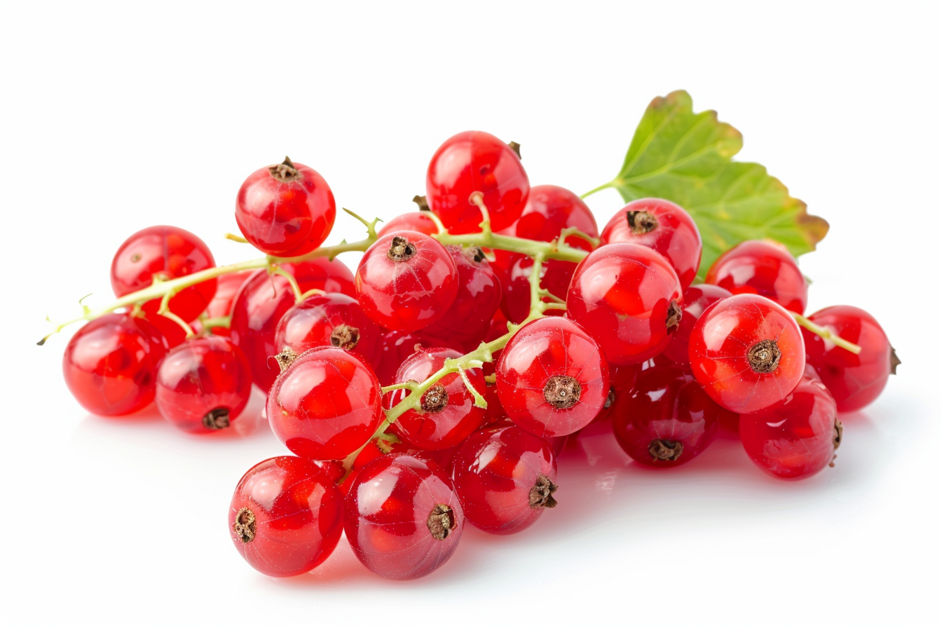 Image gratuite Groseilles rouges sur fond blanc 5