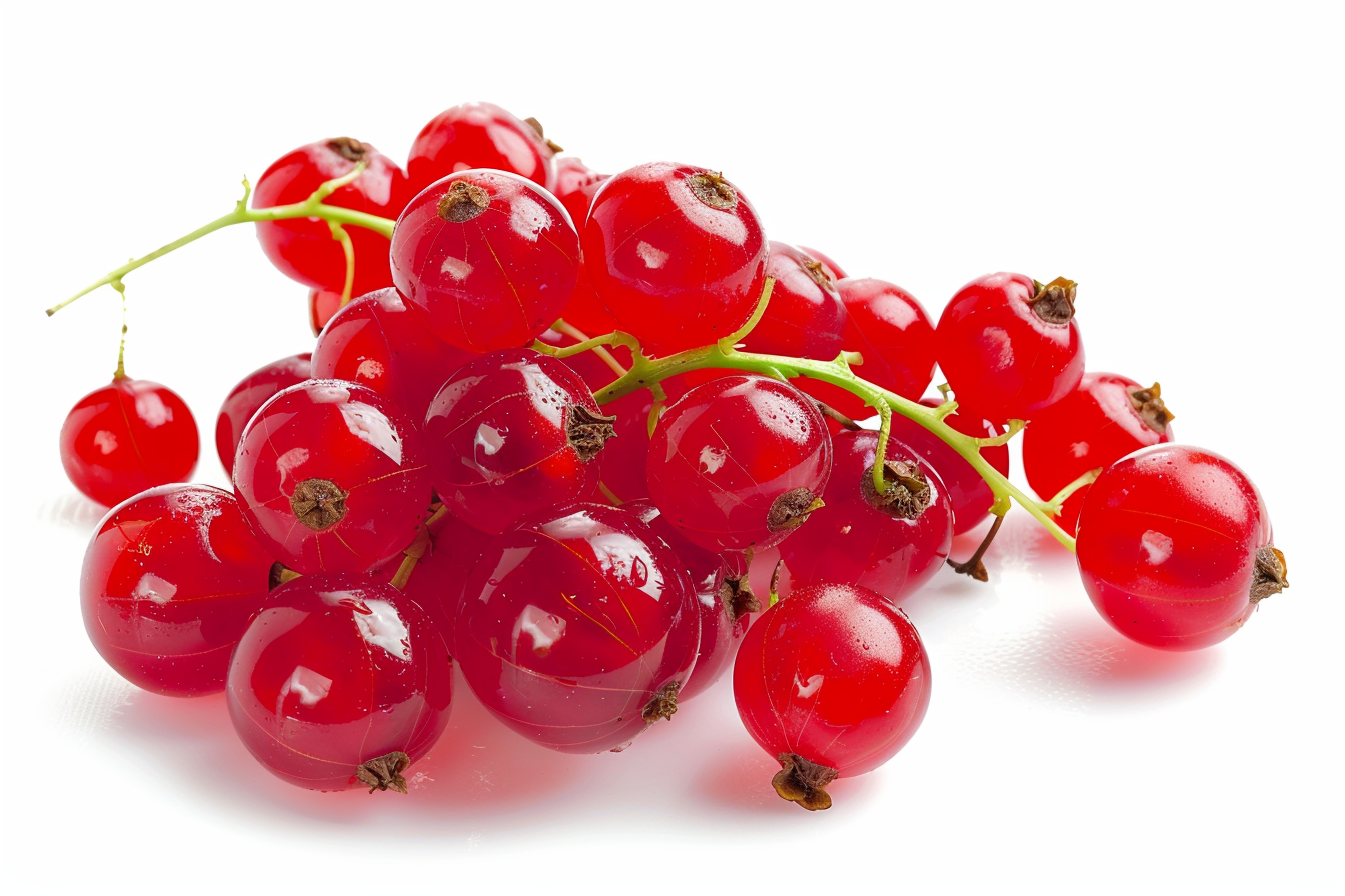 Image gratuite Groseilles rouges sur fond blanc 7