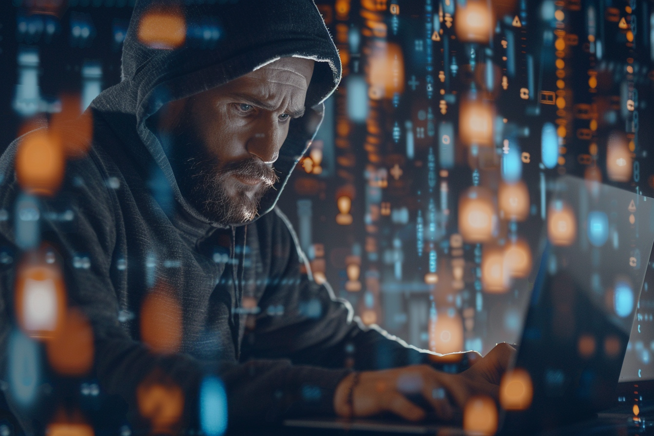 Image gratuite Hacker informatique: menace en ligne 1