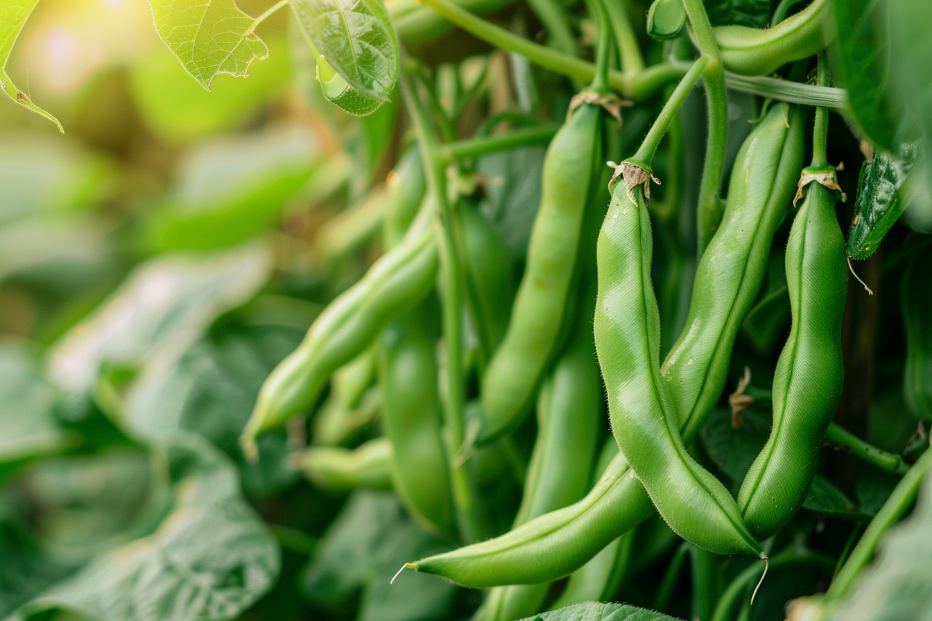Image gratuite Haricots verts dans un jardin 1