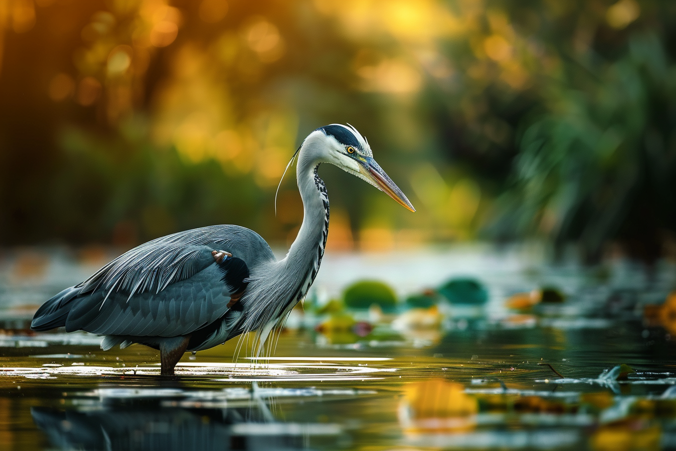 Image gratuite Héron dans un marécage 1
