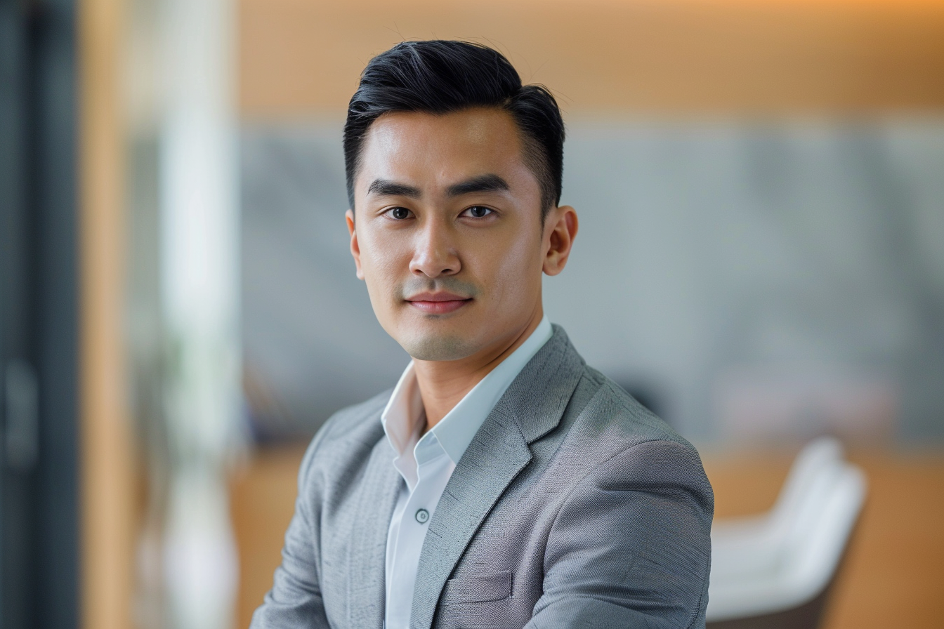 Image gratuite Homme dynamique présentant plan d&rsquo;affaires 1