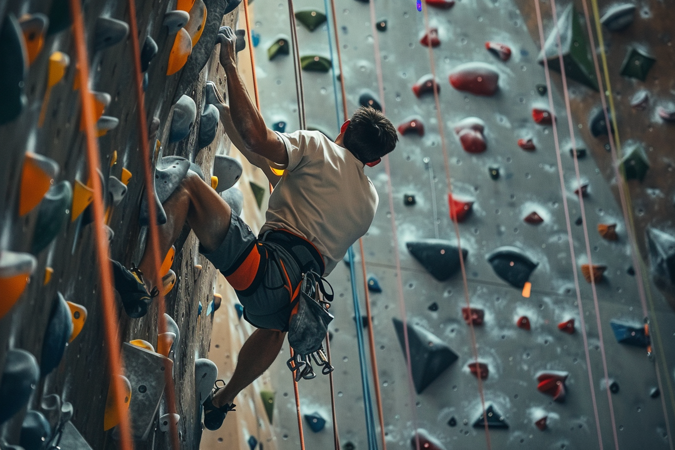 Image gratuite Homme escalade salle sport locale 2