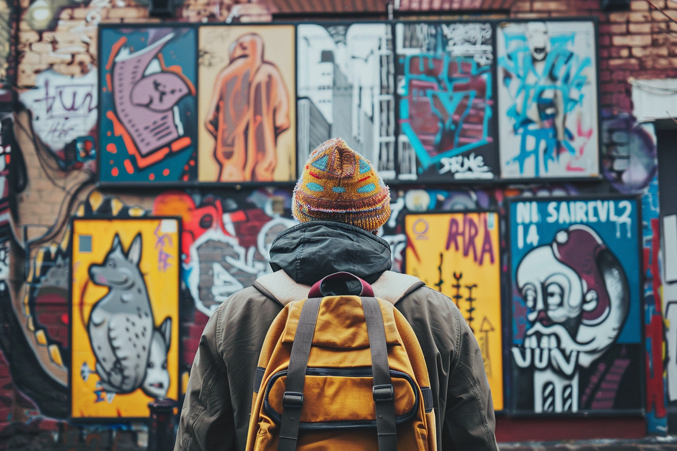 Image gratuite Homme explore art rue quartier éclectique 1