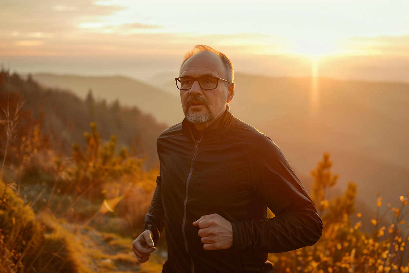 Image gratuite Homme joggant sur un sentier de montagne 4