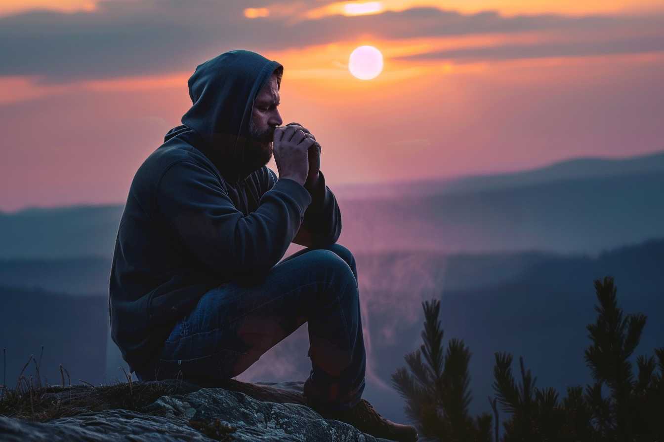Image gratuite Homme jouant de l&rsquo;harmonica au coucher du soleil 1