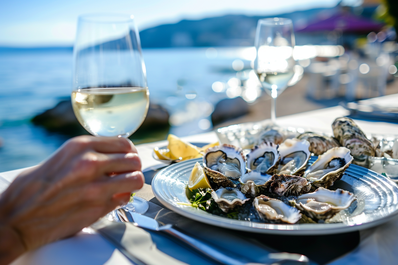 Image gratuite Huîtres en restaurant bord de mer 1