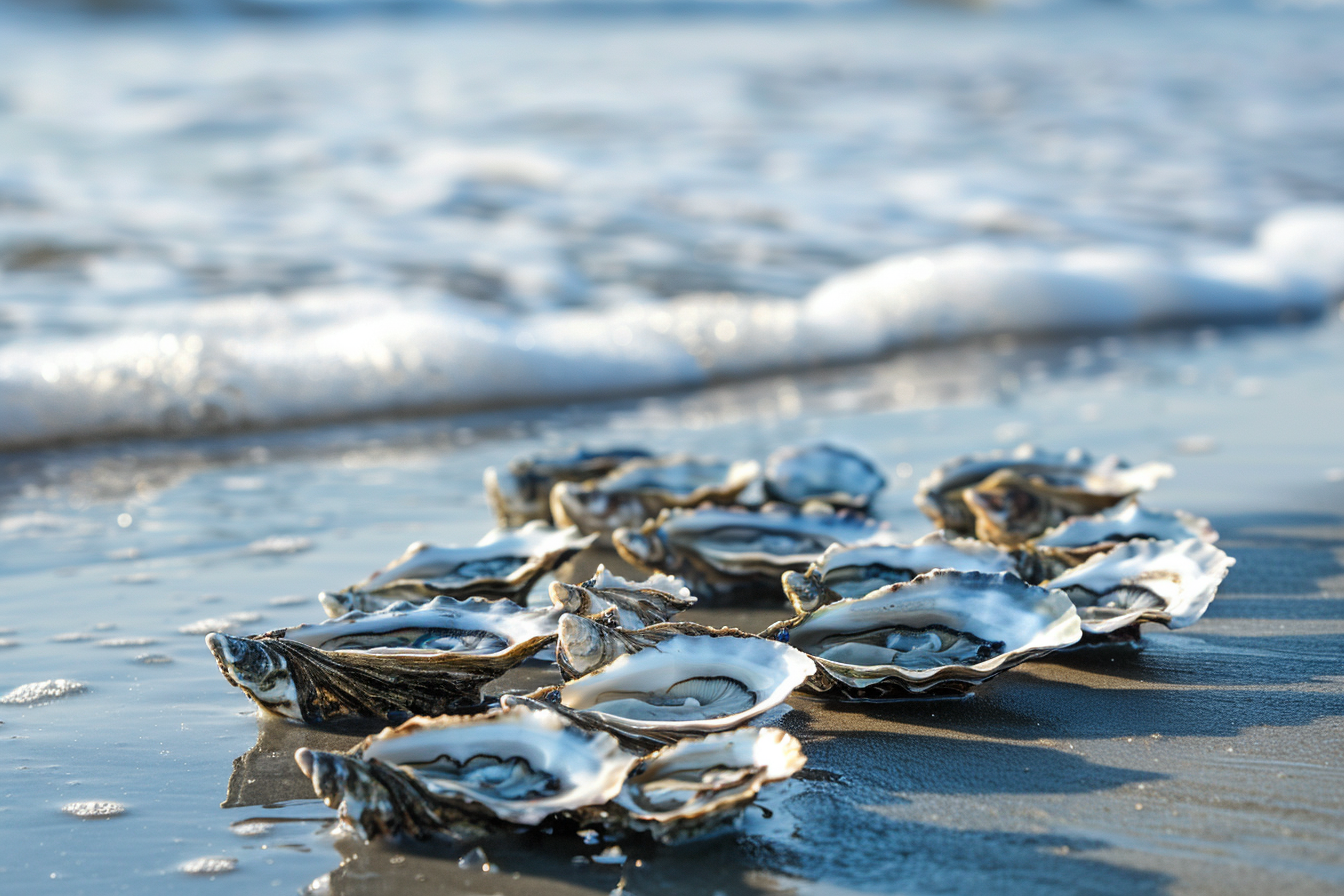 Image gratuite Huîtres fraîches sur la plage 1