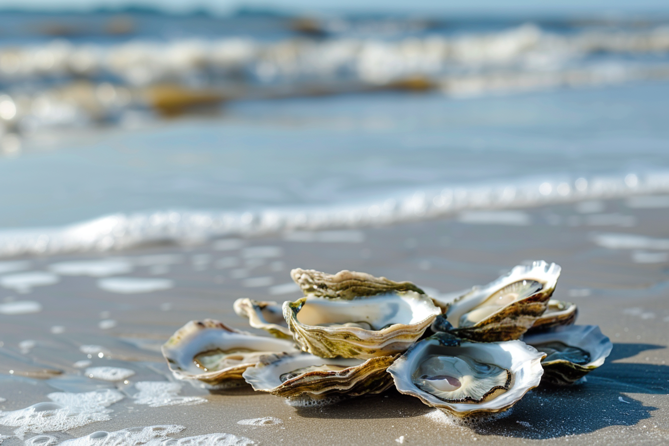 Image gratuite Huîtres fraîches sur la plage 2