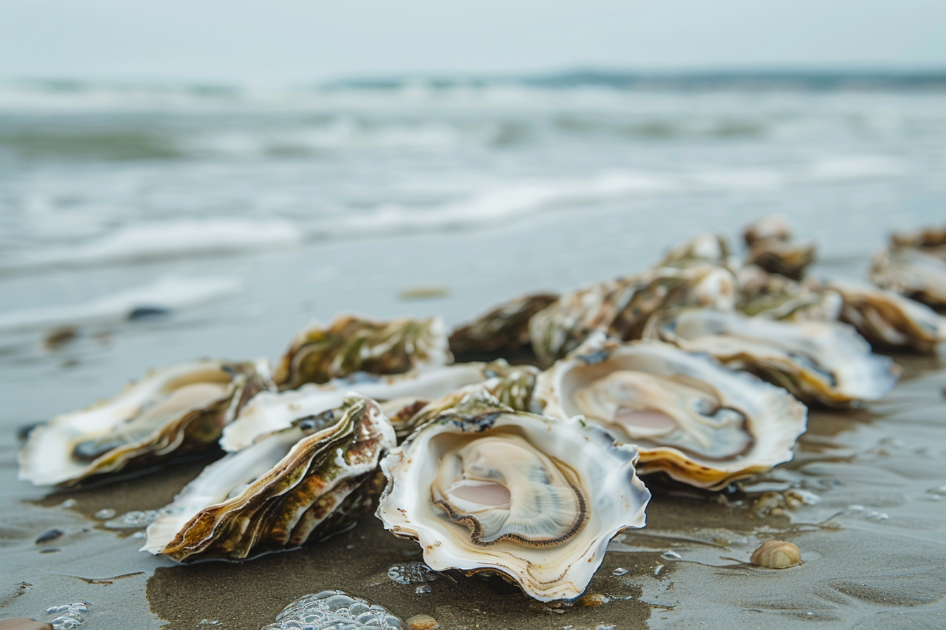 Image gratuite Huîtres fraîches sur la plage 3