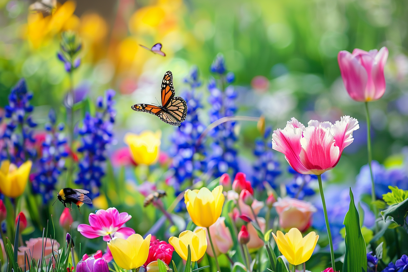 Image gratuite Jardin printanier plein de vie 1