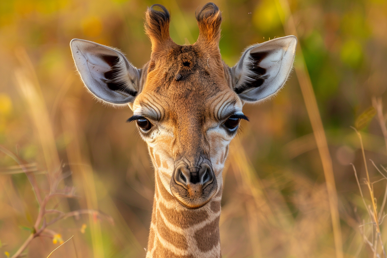 Image gratuite Jeune girafe explorant son environnement 2