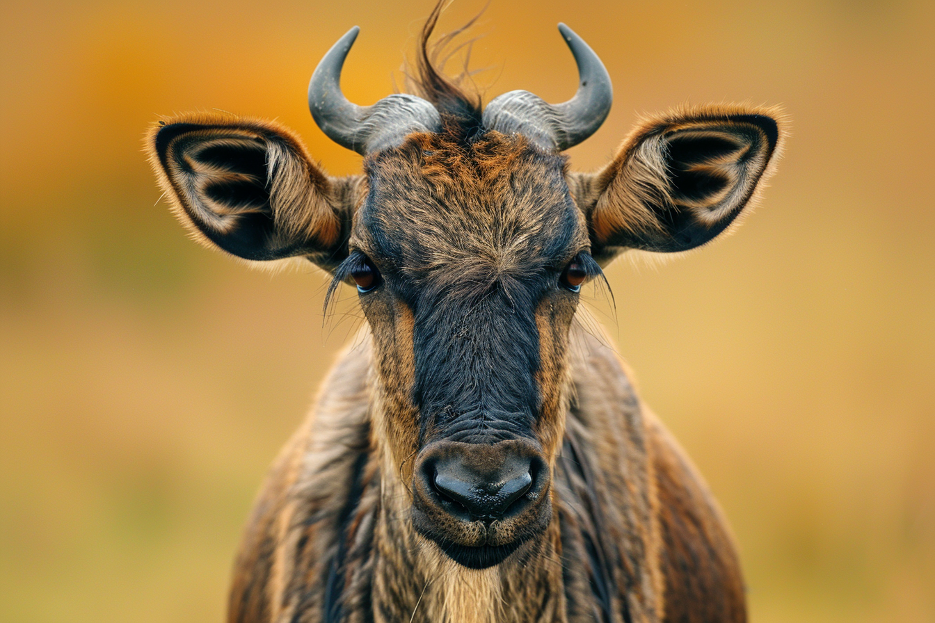 Image gratuite Jeune gnou explorant son environnement 1
