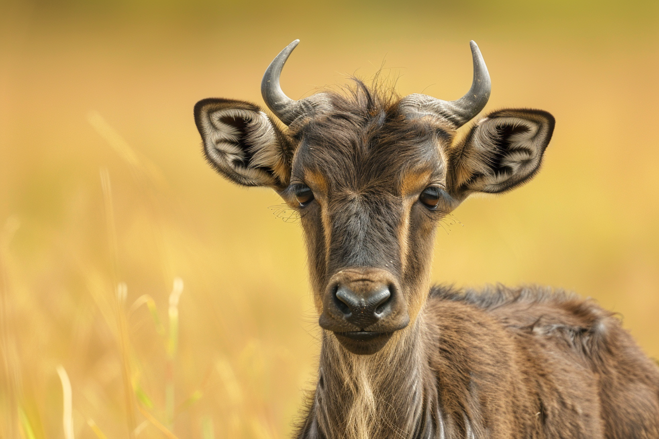 Image gratuite Jeune gnou explorant son environnement 2