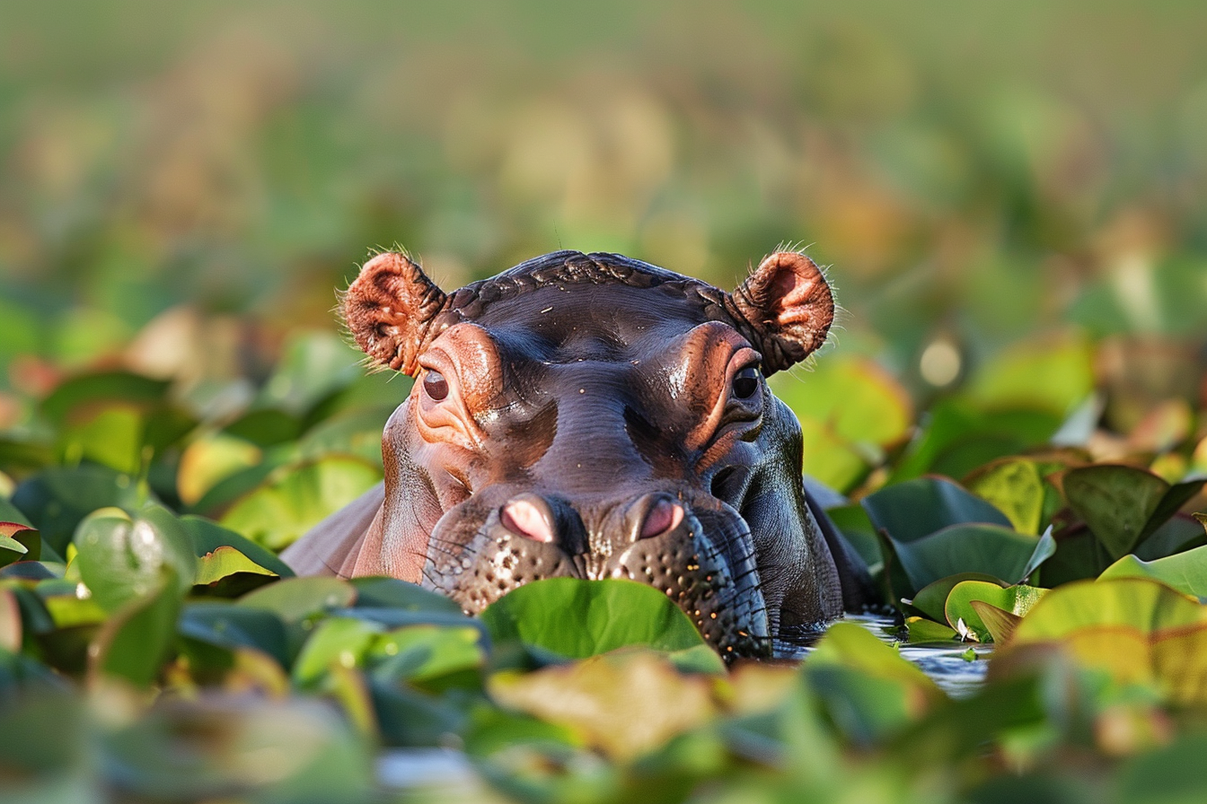 Image gratuite Jeune hippopotame explorant son environnement 2