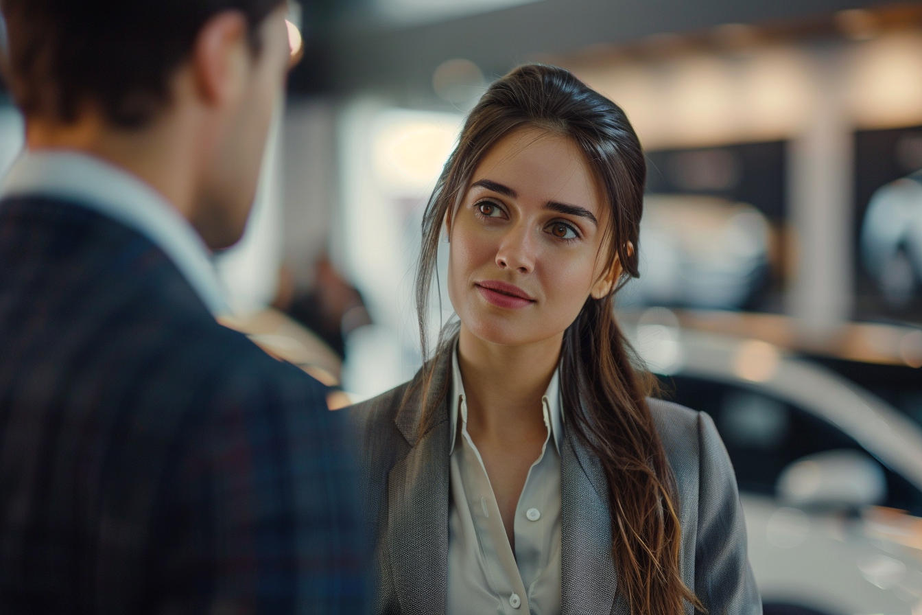 Image gratuite Jeune vendeuse, costume formel, présentation produit 9