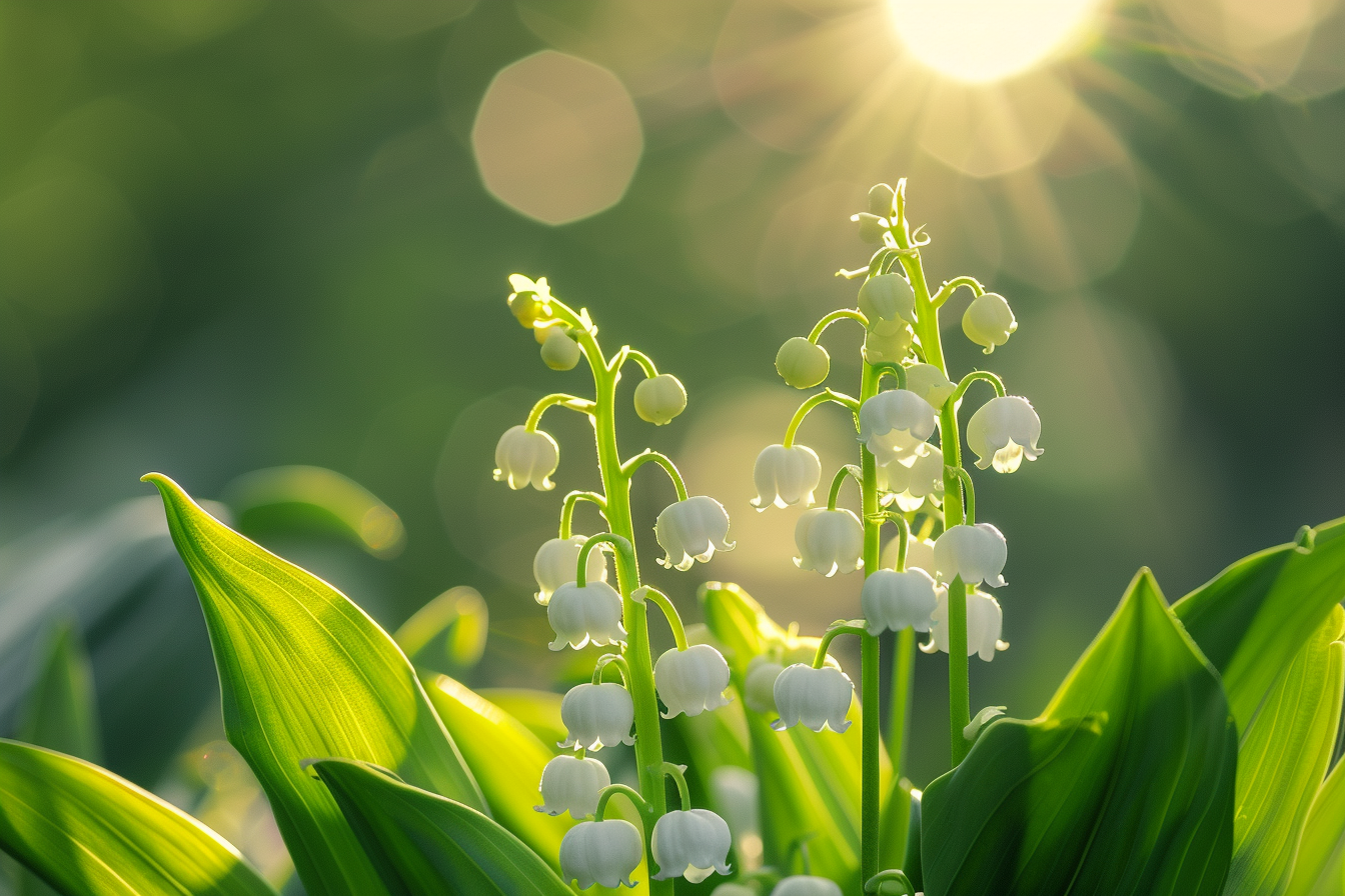 Image gratuite Jour fête Travail, 1er mai, gros plan fleurs muguet 1