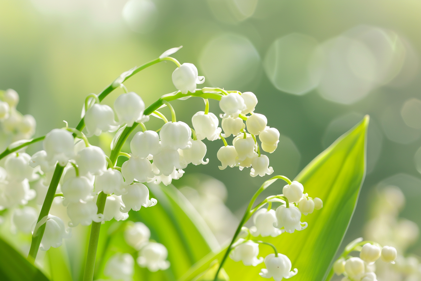 Image gratuite Jour fête Travail, 1er mai, gros plan fleurs muguet 2