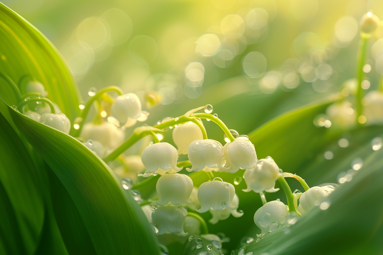 Image gratuite Jour fête Travail, 1er mai, gros plan fleurs muguet 4