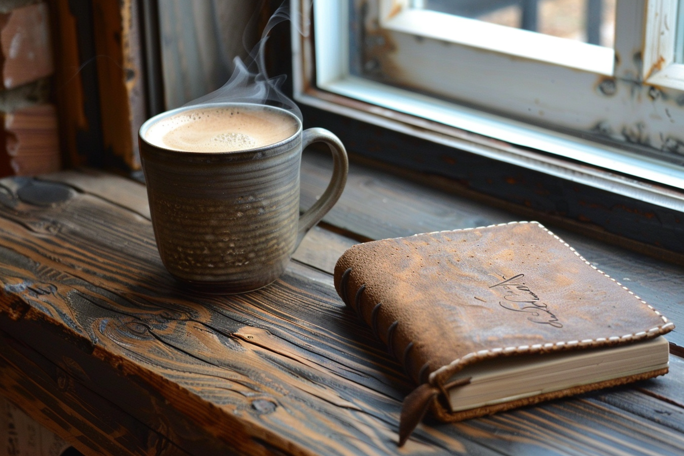 Image gratuite Journal cuir initiales 1