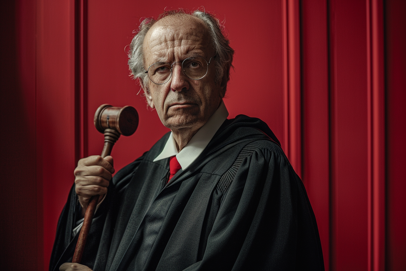 Image gratuite Juge tenant marteau 1