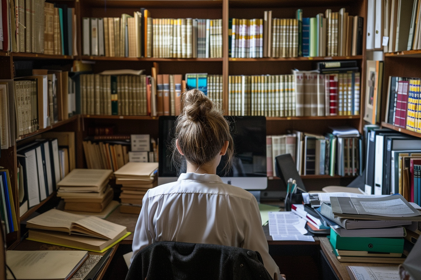 Image gratuite Juriste analysant dossiers 2