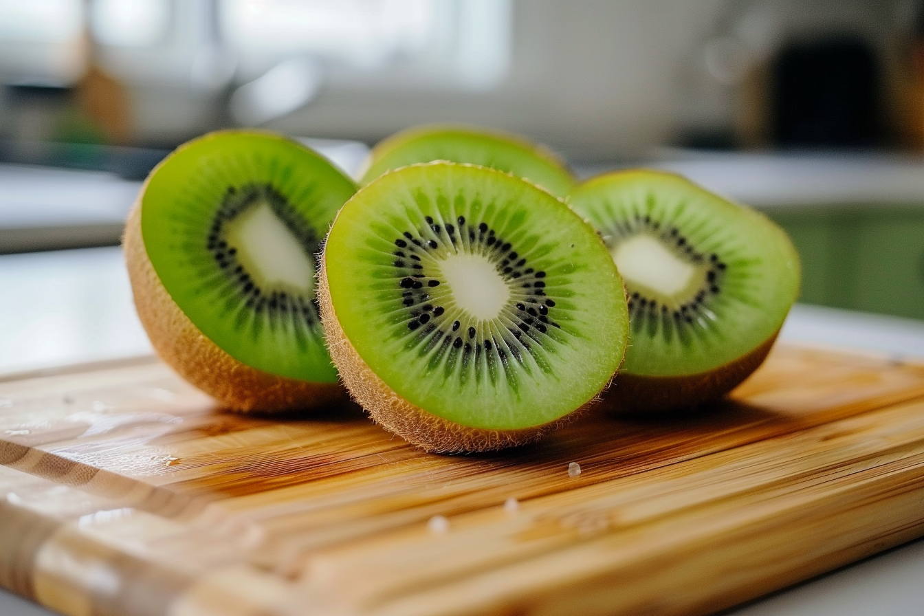 Image gratuite Kiwi tranché en cuisine moderne 1