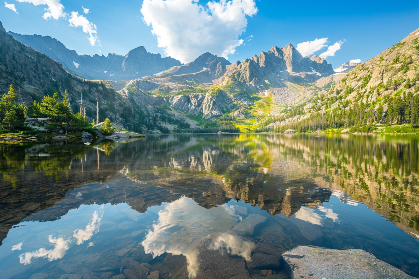 Image gratuite Lac alpin miroir 1