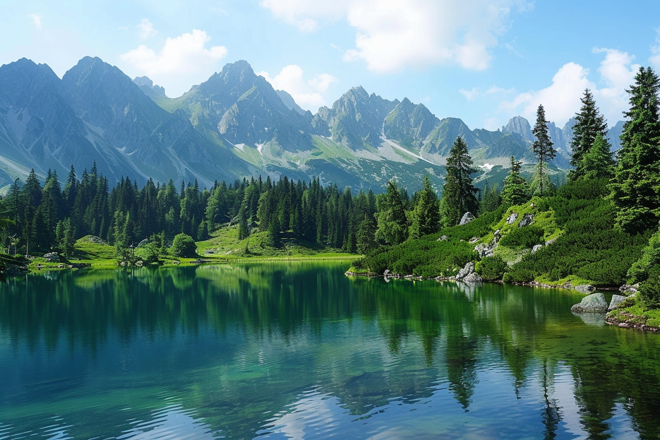 Image gratuite Lac de montagne serein 2