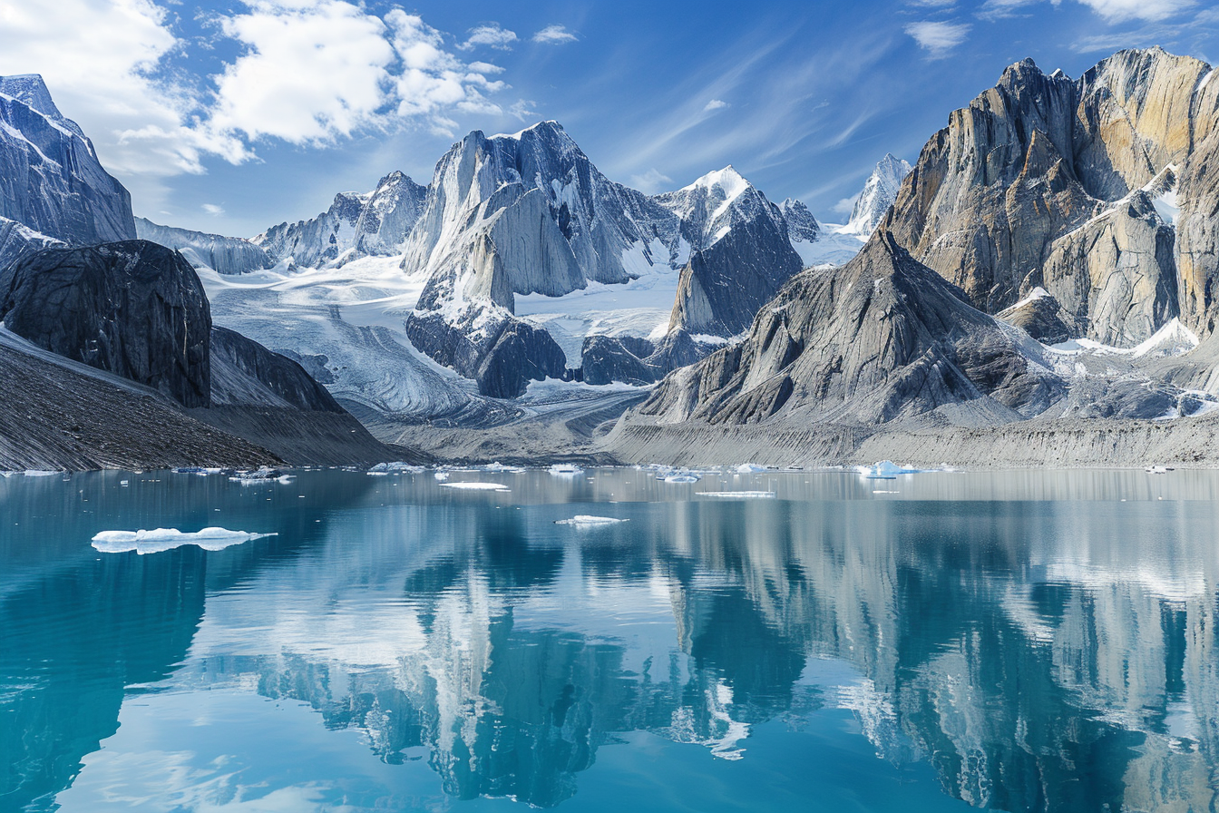 Image gratuite Lac glaciaire immaculé 1