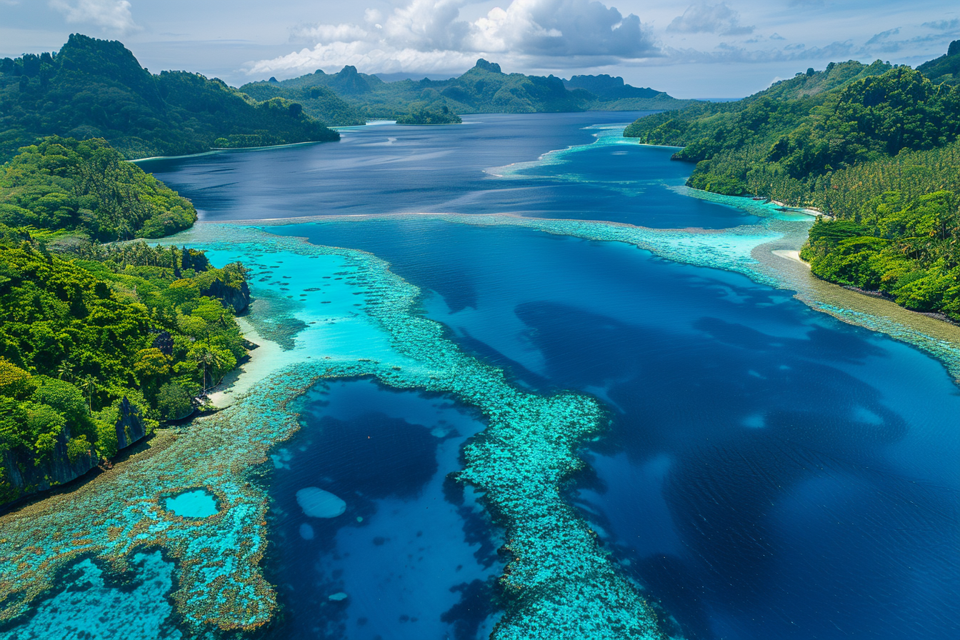 Image gratuite Lagon tranquille entre îles 1