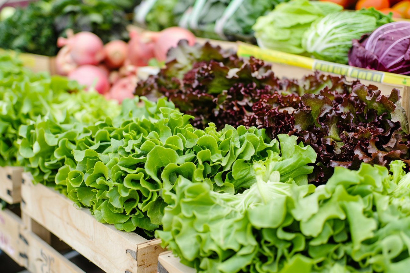 Image gratuite Laitue sur un marché 1