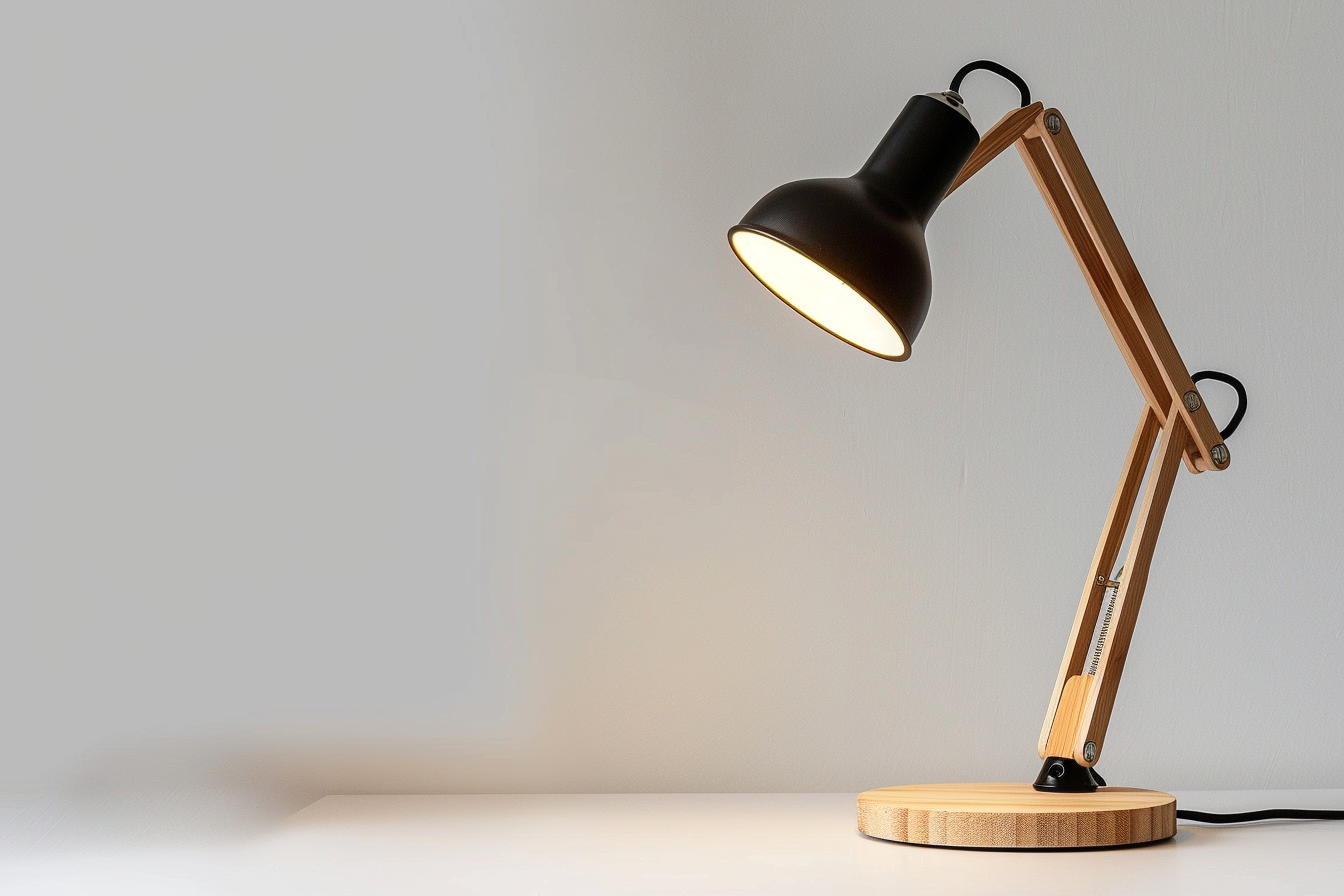 Image gratuite Lampe de bureau moderne blanche 1
