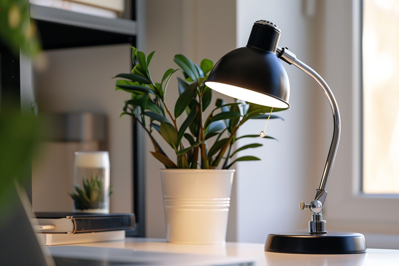 Image gratuite Lampe de bureau moderne blanche 2