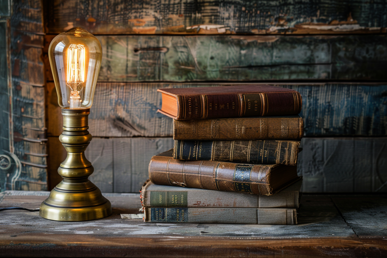 Image gratuite Lampe table laiton ampoule Edison 2