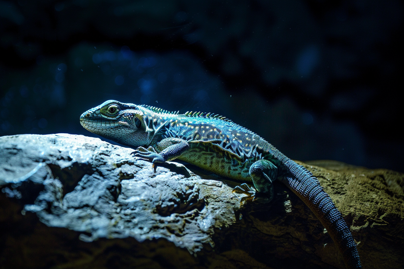Image gratuite Lézard sous lampe UV 3