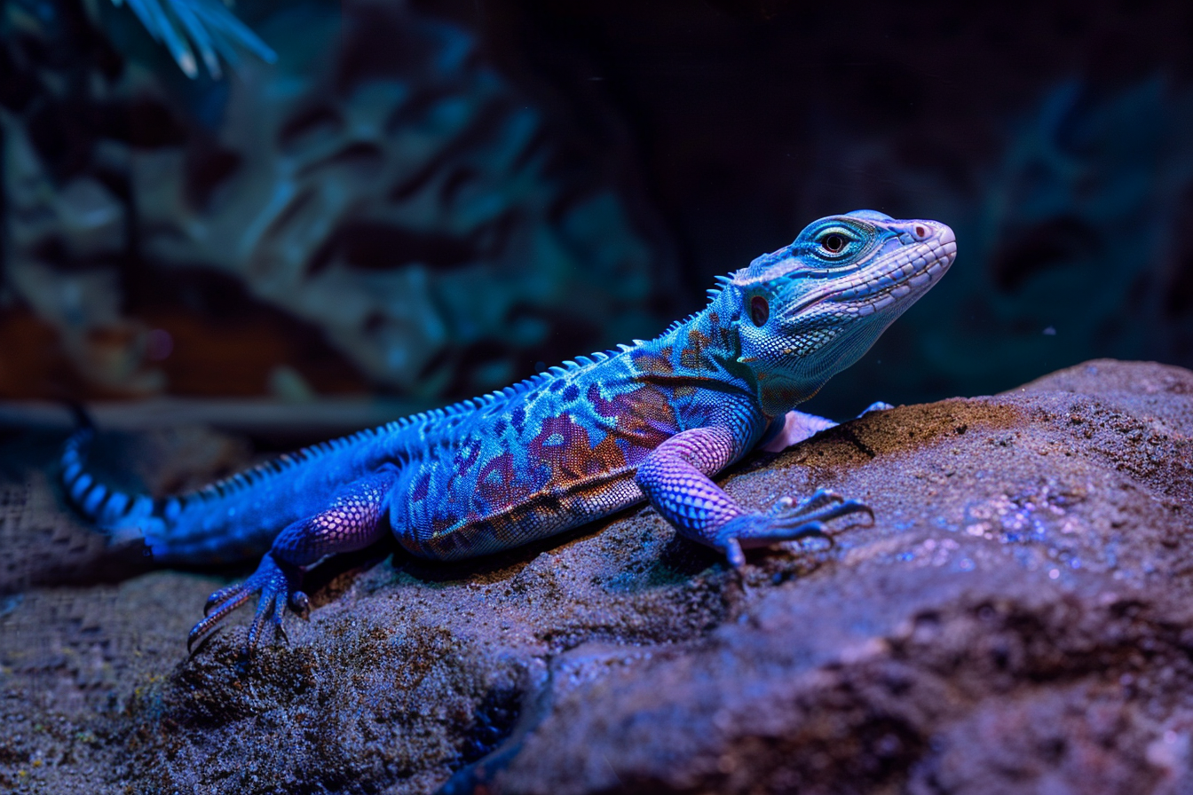 Image gratuite Lézard sous lampe UV 4