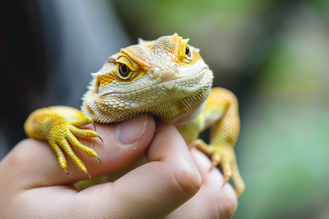 Image gratuite Lézard tenu par une personne 4