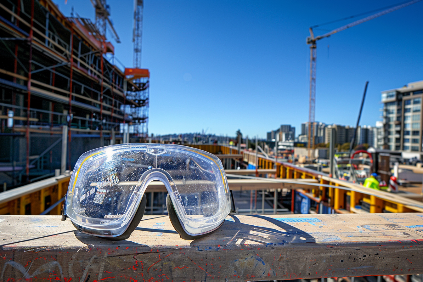 Image gratuite Lunettes de sécurité sur échafaudage 2