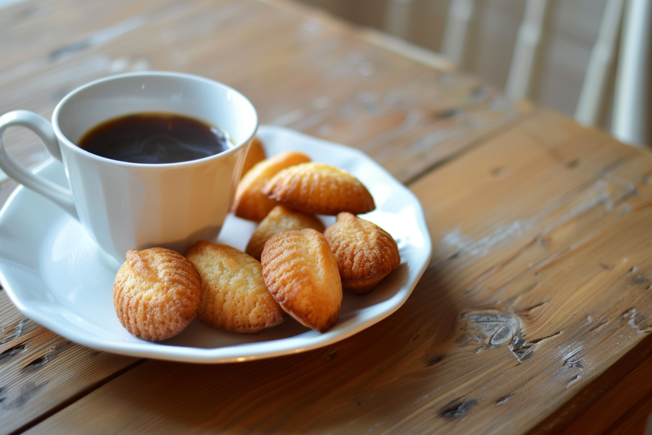 Image gratuite Madeleines et café 1